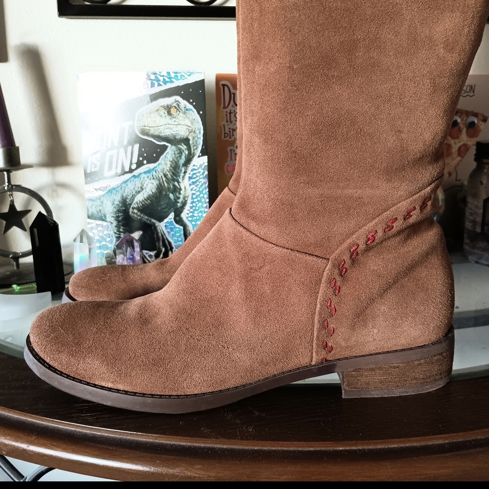 🖤 Nine West Vintage America Collection Leather Boots Take It Easy 8.5 Brown - Picture 2 of 15